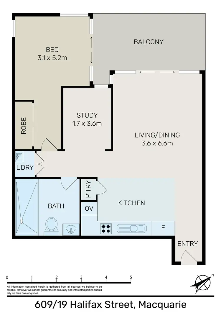 Floorplan of Homely apartment listing, 609/19 Halifax Street, Macquarie Park NSW 2113