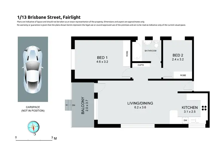 Floorplan of Homely apartment listing, 1/13 Brisbane Street, Fairlight NSW 2094