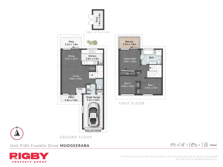 Floorplan of Homely townhouse listing, 9/84 Franklin Drive, Mudgeeraba QLD 4213
