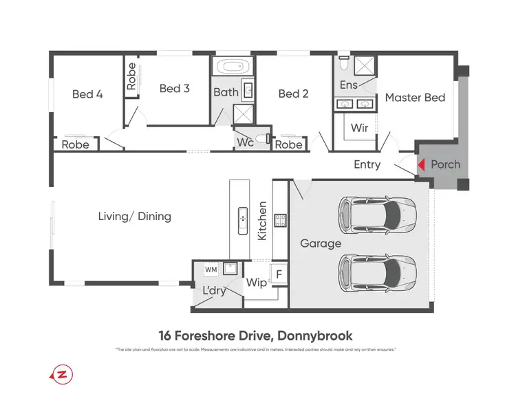 Floorplan of Homely house listing, 16 Foreshores Drive, Donnybrook VIC 3064