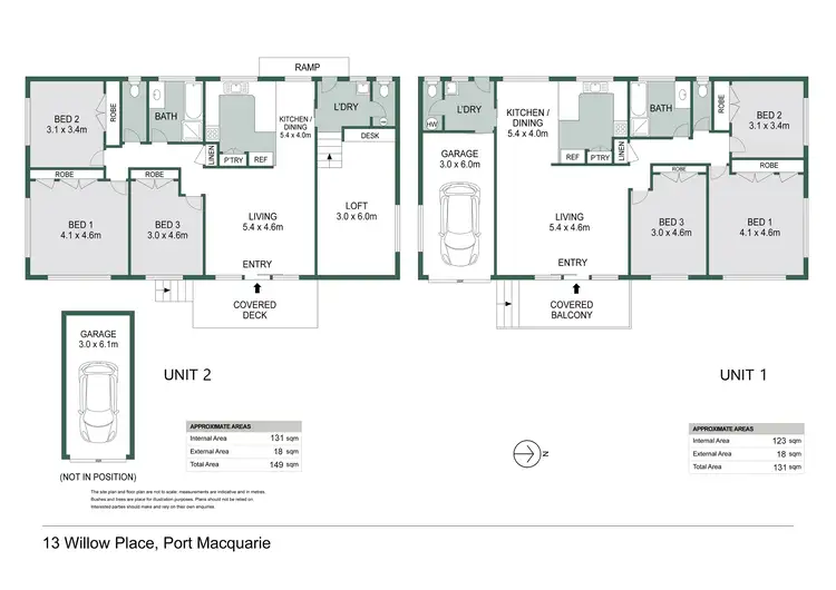 Floorplan of Homely villa listing, 13 Willow Place, Port Macquarie NSW 2444