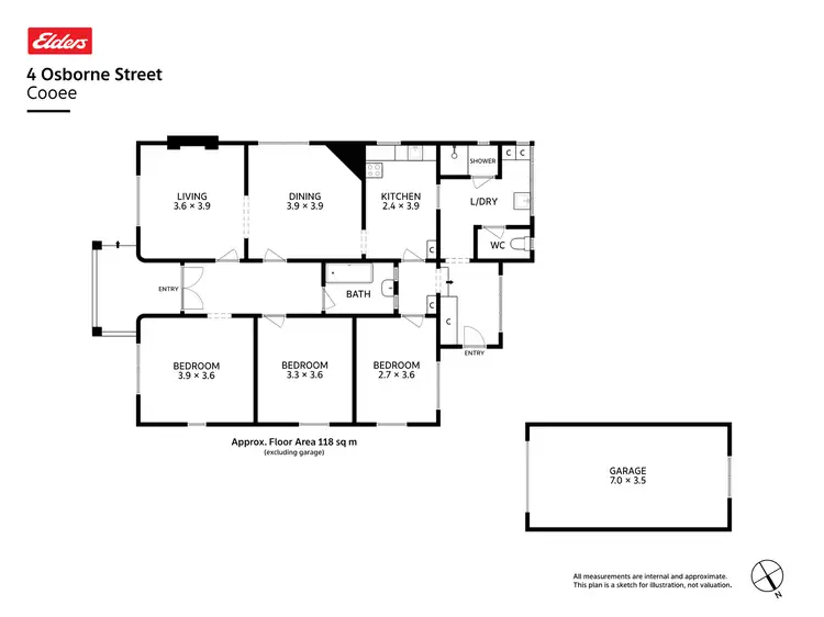 Floorplan of Homely house listing, 4 Osborne Street, Cooee TAS 7320