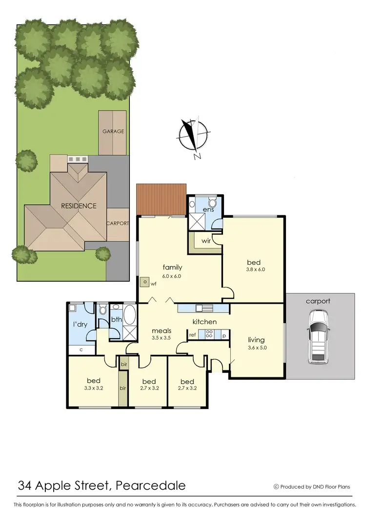 Floorplan of Homely house listing, 34 Apple Street, Pearcedale VIC 3912