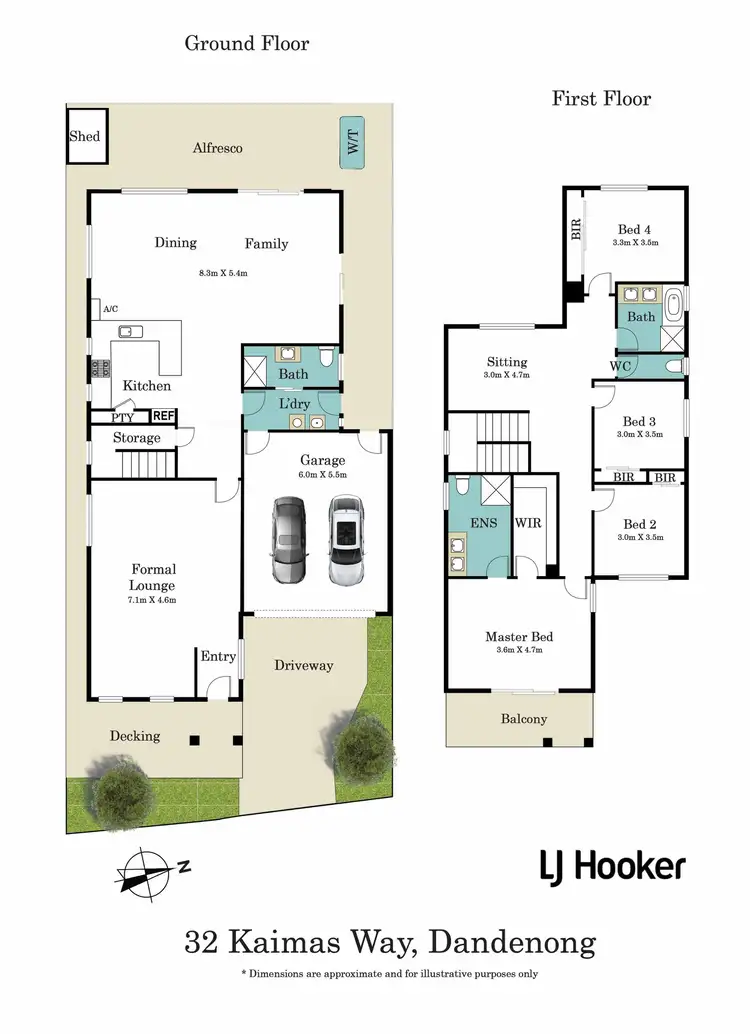 Floorplan of Homely house listing, 32 Kaimas Way, Dandenong VIC 3175