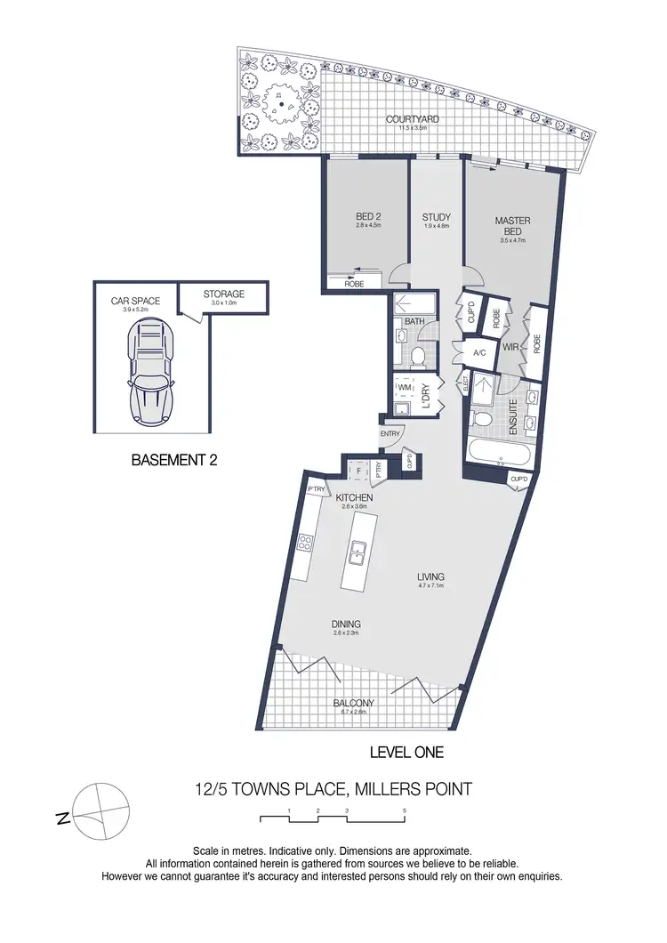 Floorplan of Homely apartment listing, 12/5 Towns Place, Walsh Bay NSW 2000