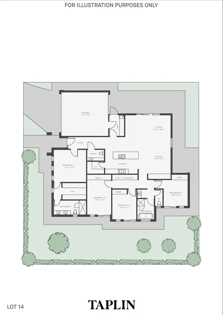 Floorplan of Homely house listing, Allot 14 Hackett Way, Brighton SA 5048