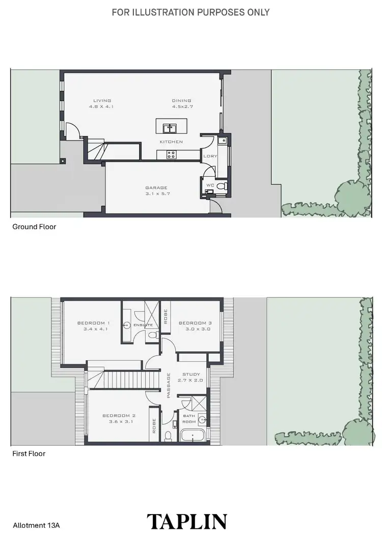 Floorplan of Homely house listing, Allot 13A Hackett Way, Brighton SA 5048