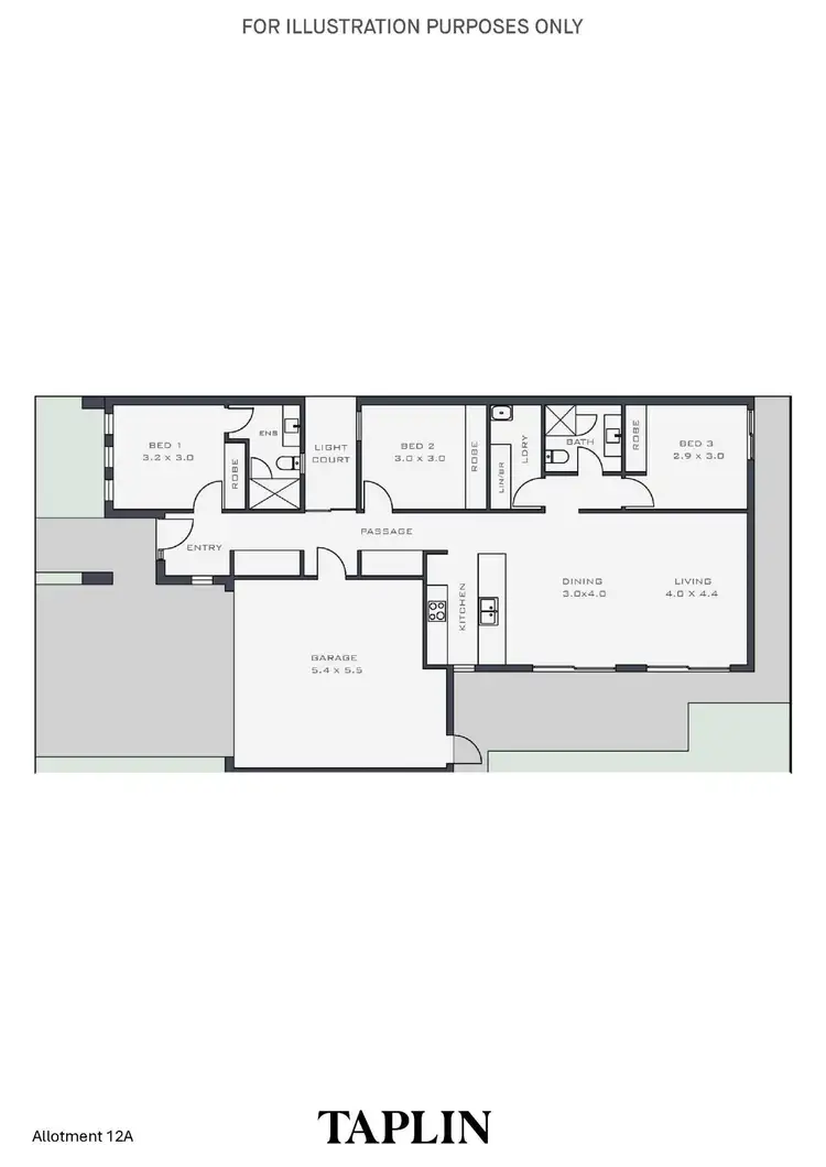 Floorplan of Homely house listing, Allot 12A Hackett Way, Brighton SA 5048