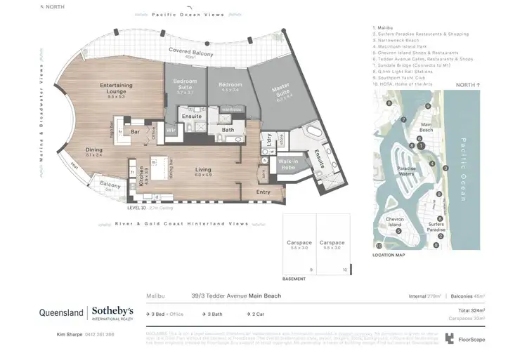 Floorplan of Homely apartment listing, 39/3 Tedder Avenue, Main Beach QLD 4217