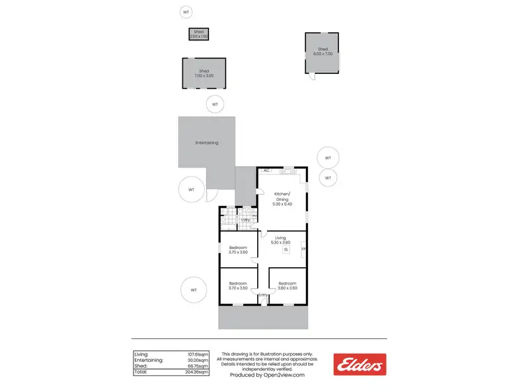 Floorplan of Homely house listing, 7 High Street West, Snowtown SA 5520
