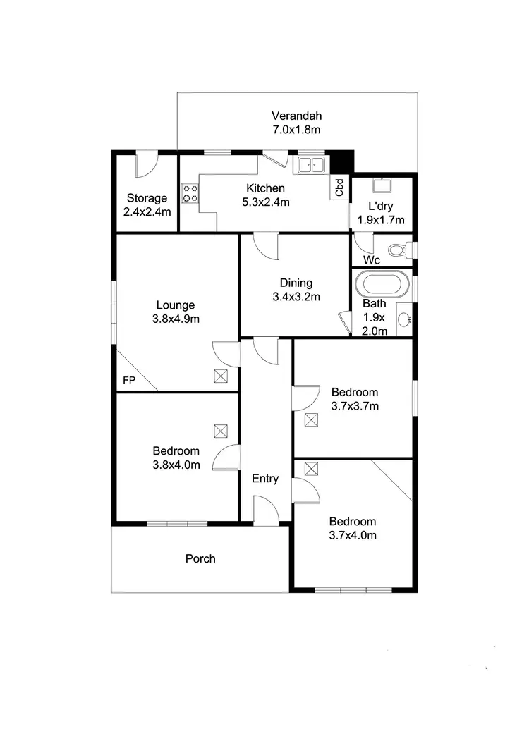 Floorplan of Homely house listing, 49 Thomas Avenue, St Morris SA 5068