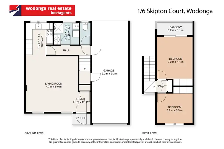 Floorplan of Homely unit listing, 1/6 Skipton Court, Wodonga VIC 3690