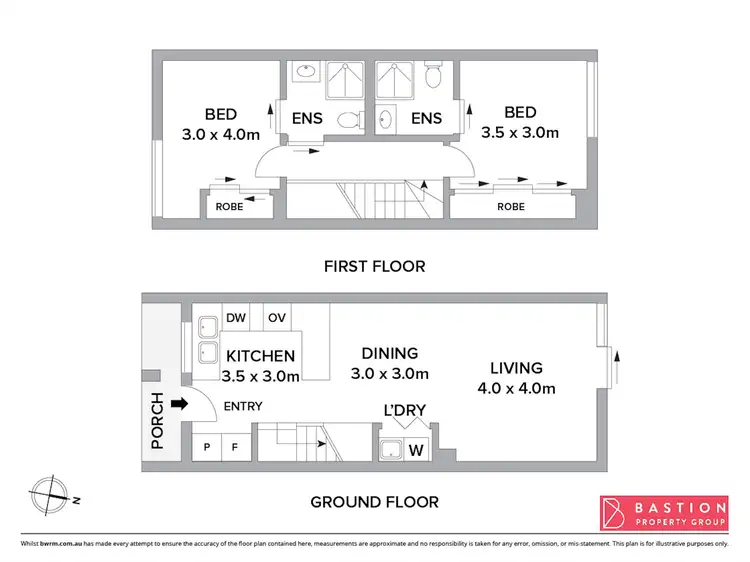 Floorplan of Homely townhouse listing, 54/2 Rouseabout Street, Lawson ACT 2617