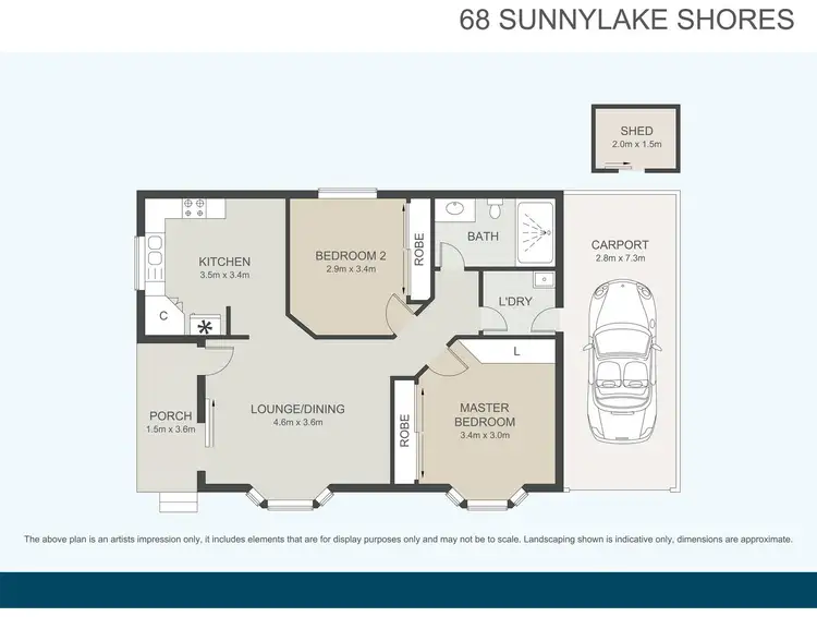 Floorplan of Homely retirement listing, 68/2 Macleay Drive, Halekulani NSW 2262