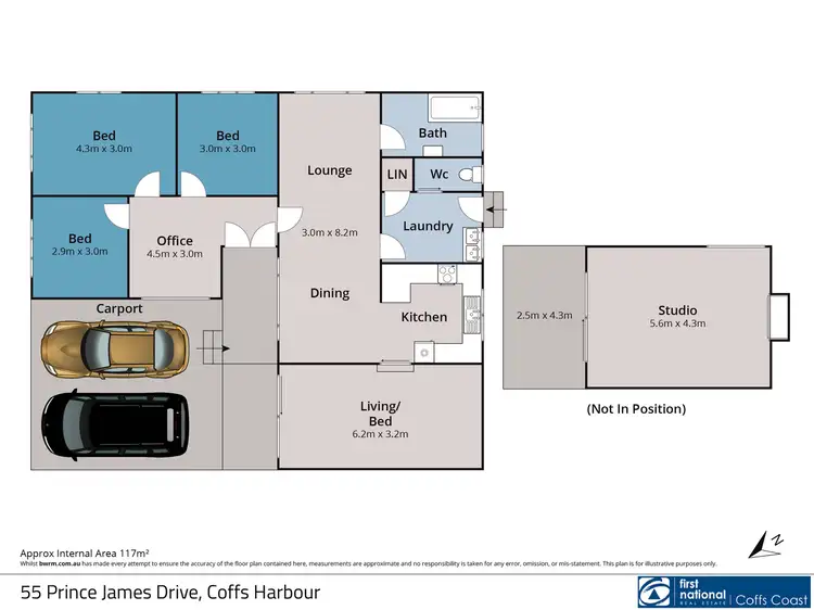 Floorplan of Homely house listing, 55 Prince James Avenue, Coffs Harbour NSW 2450