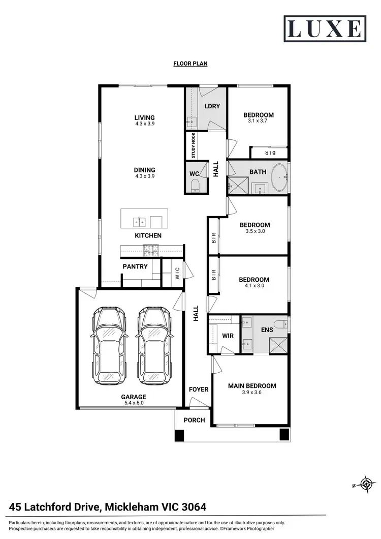 Floorplan of Homely house listing, 45 Latchford Drive, Mickleham VIC 3064