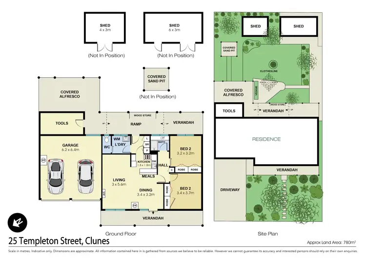 Floorplan of Homely house listing, 25 Templeton Street, Clunes VIC 3370