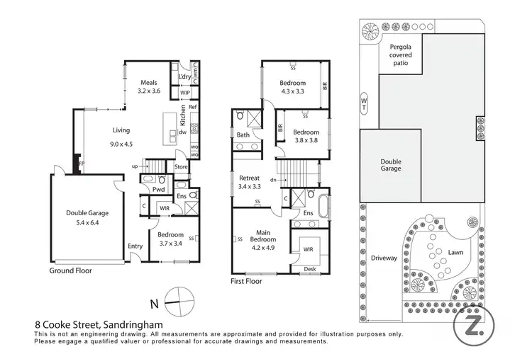 Floorplan of Homely house listing, 8a Cooke Street, Sandringham VIC 3191
