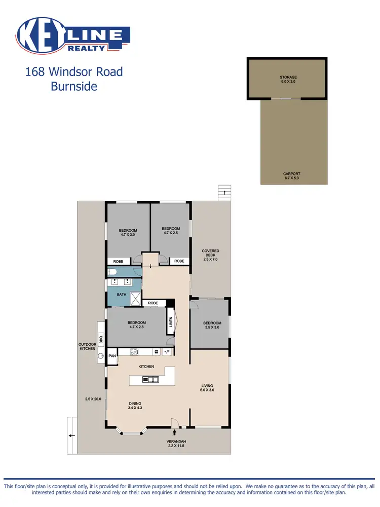 Floorplan of Homely house listing, 168 Windsor Road, Burnside QLD 4560