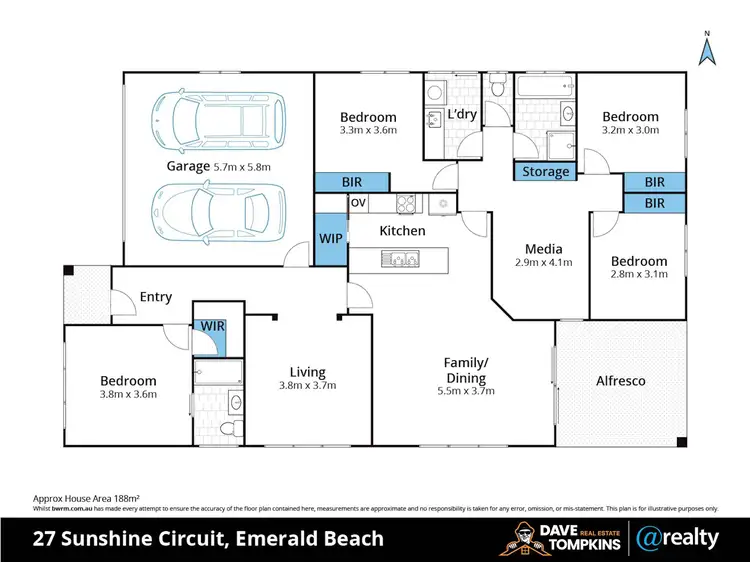 Floorplan of Homely house listing, 27 Sunshine Circuit, Emerald Beach NSW 2456
