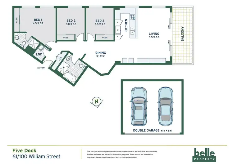 Floorplan of Homely apartment listing, 61/100 William Street, Five Dock NSW 2046