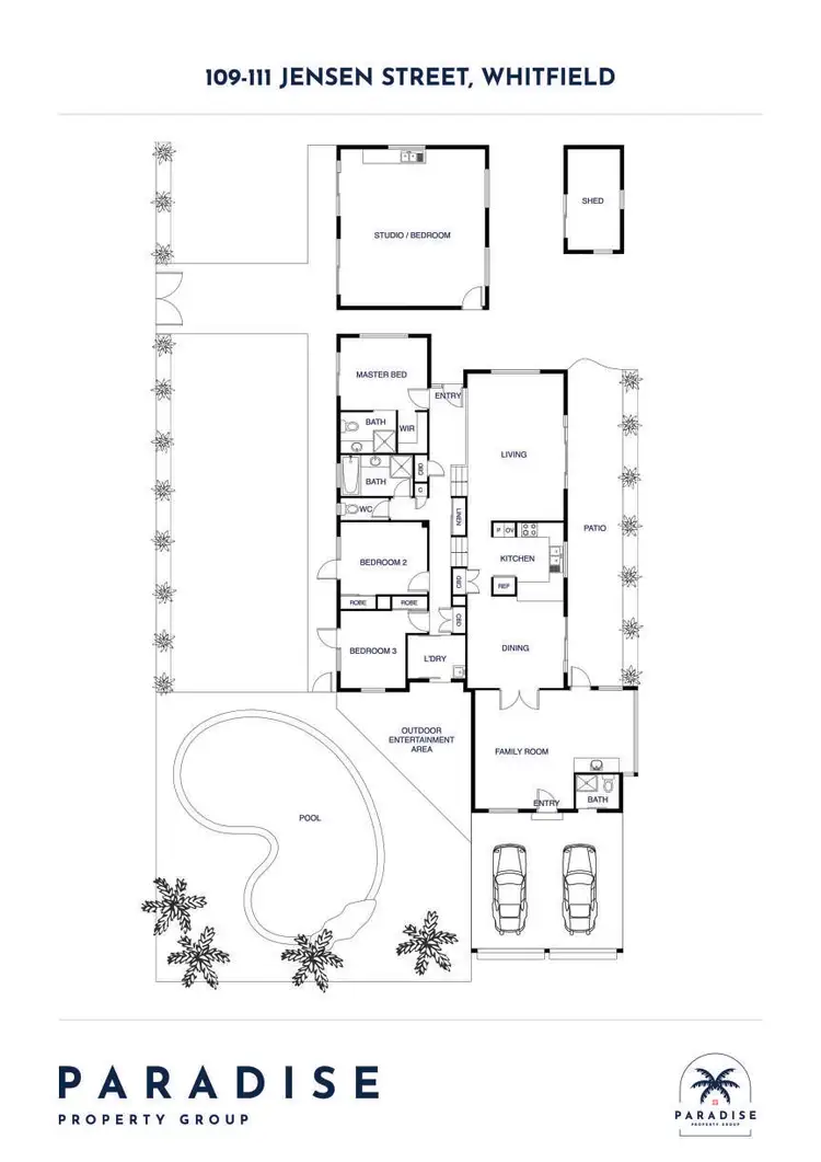 Floorplan of Homely house listing, 109-111 Jensen Street, Whitfield QLD 4870