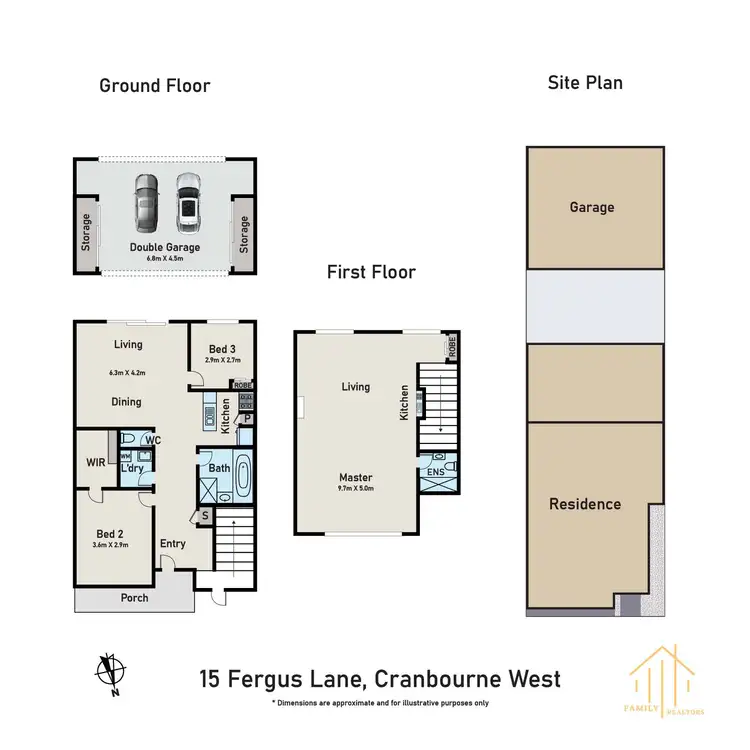 Floorplan of Homely house listing, 15 Fergus Lane, Cranbourne West VIC 3977