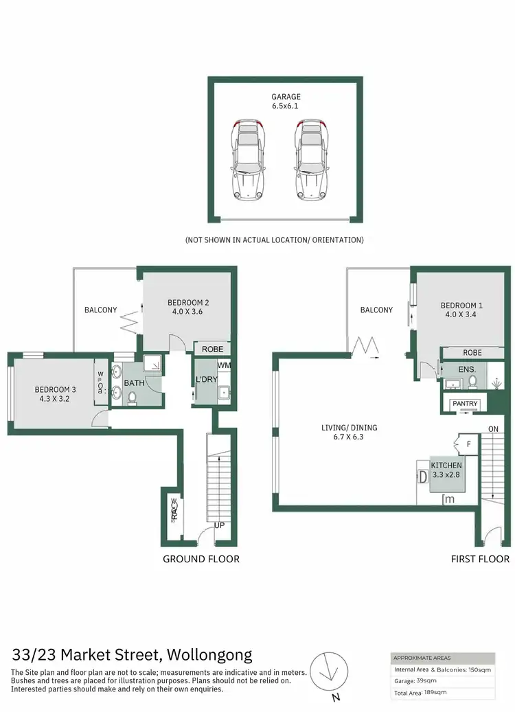 Floorplan of Homely apartment listing, 33/23 Market Street, Wollongong NSW 2500