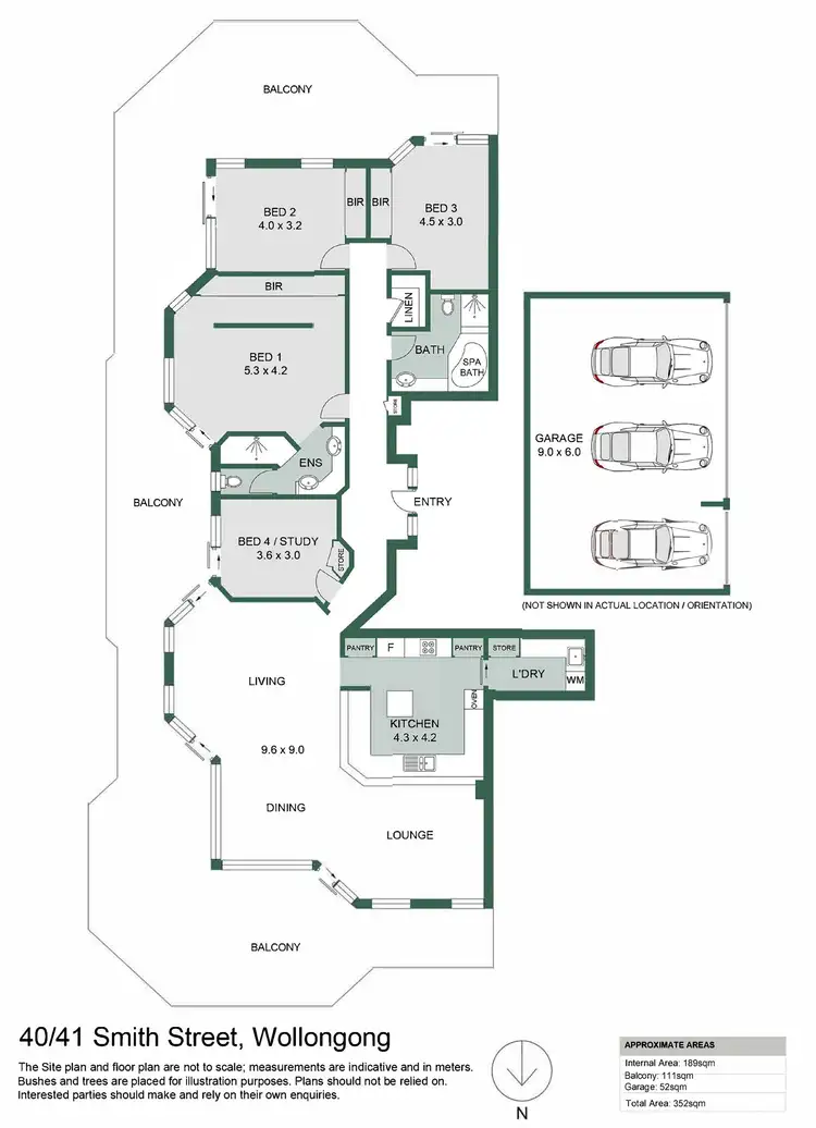 Floorplan of Homely apartment listing, 40/41 Smith Street, Wollongong NSW 2500