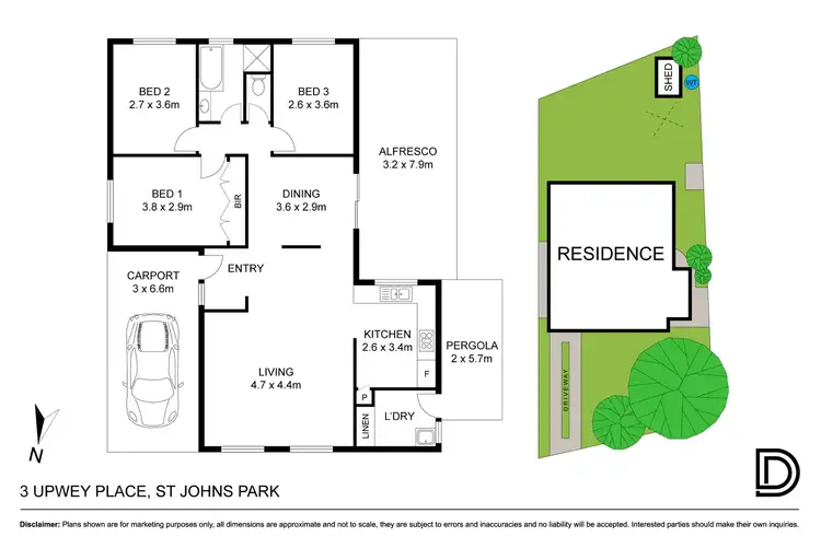 Floorplan of Homely house listing, 3 Upwey Place, St Johns Park NSW 2176