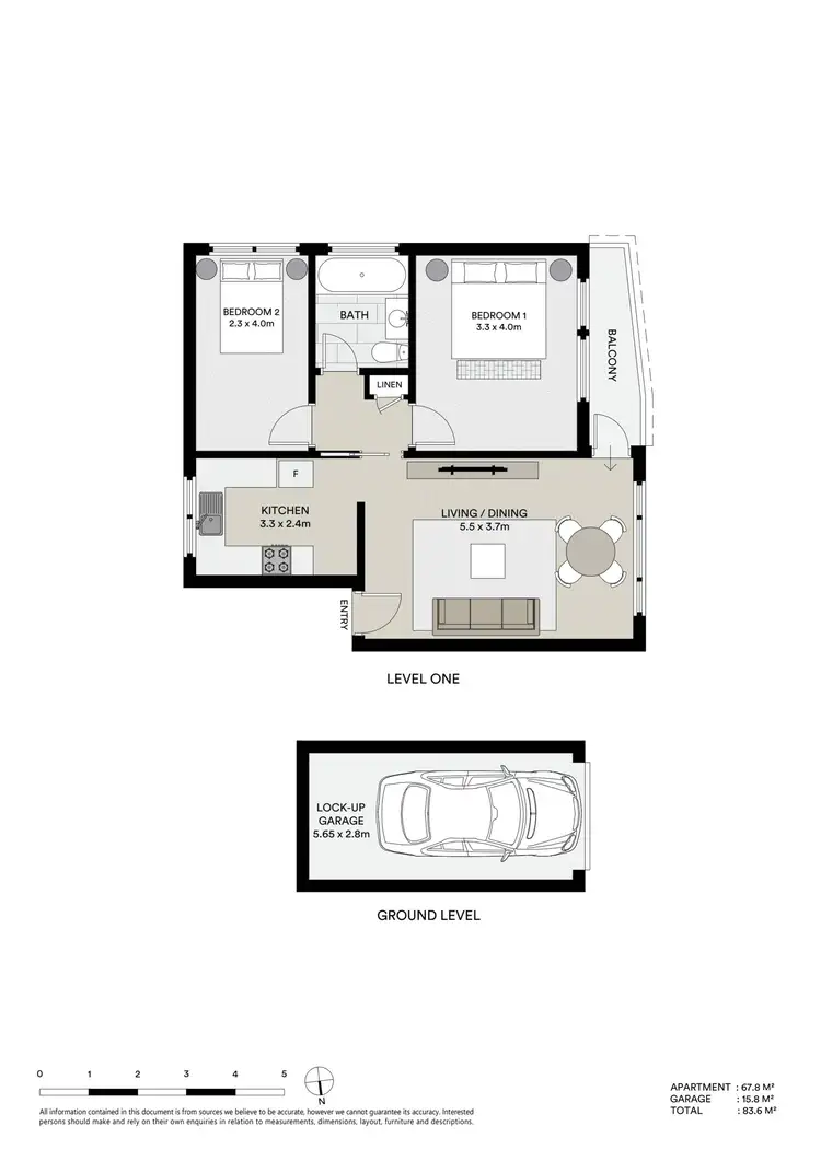 Floorplan of Homely apartment listing, 4/158-160 Chuter Avenue, Sans Souci NSW 2219