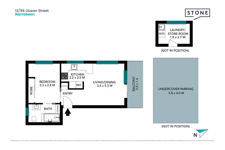 Floorplan of Homely apartment listing, 12/96 Ocean Street, Narrabeen NSW 2101