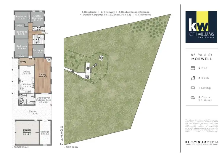 Floorplan of Homely house listing, 85 Paul Street, Morwell VIC 3840