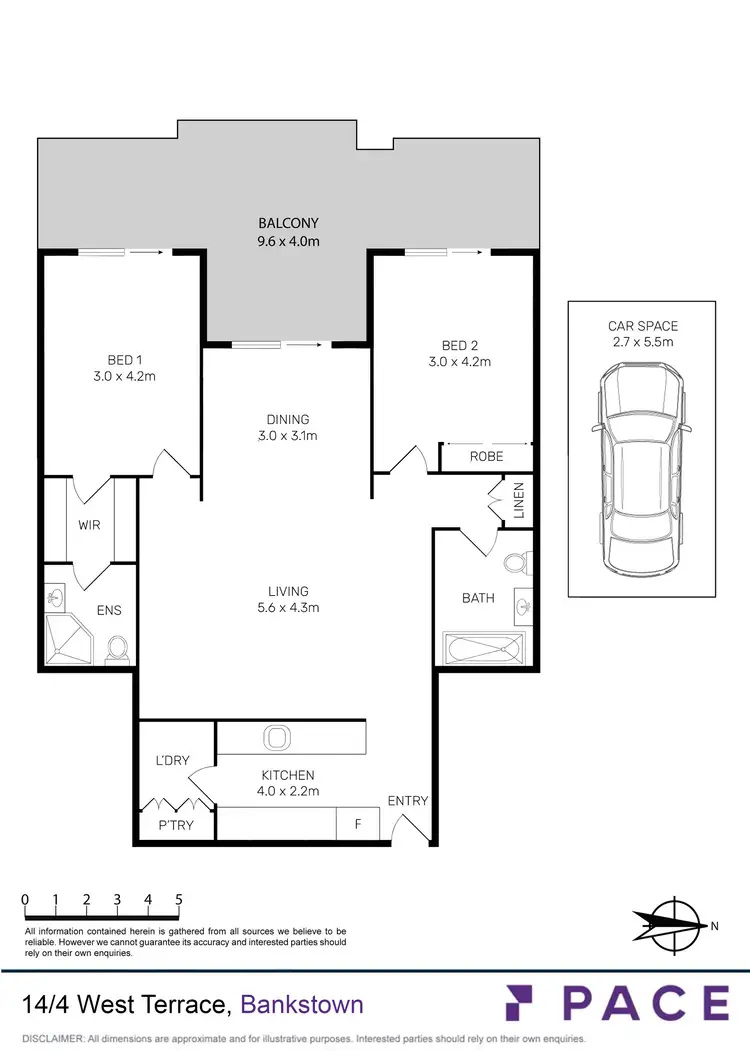 Floorplan of Homely apartment listing, 14/4 West Terrace, Bankstown NSW 2200