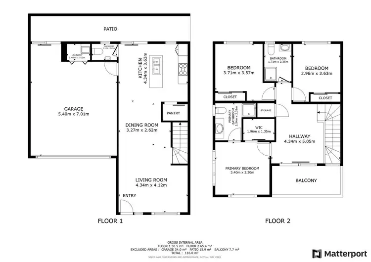 Floorplan of Homely townhouse listing, 119 Fusion Circuit, Cranbourne West VIC 3977