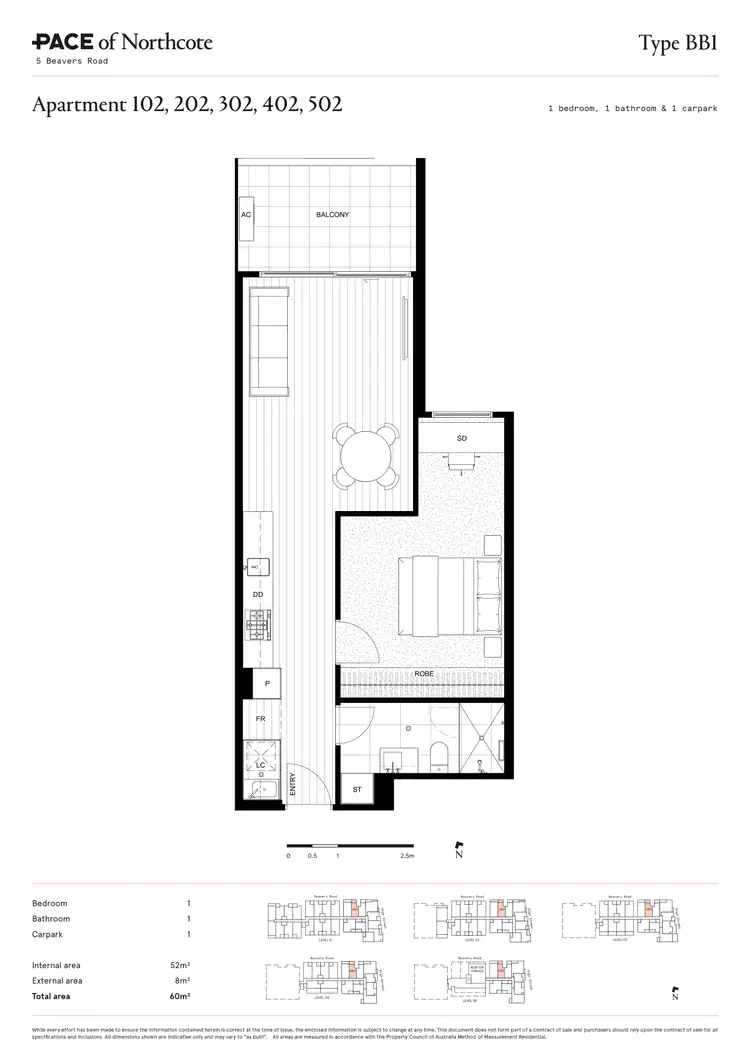 Floorplan of Homely apartment listing, 102/5 Beavers Road, Northcote VIC 3070