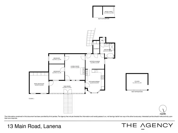 Floorplan of Homely house listing, 13 Main Road, Lanena TAS 7275
