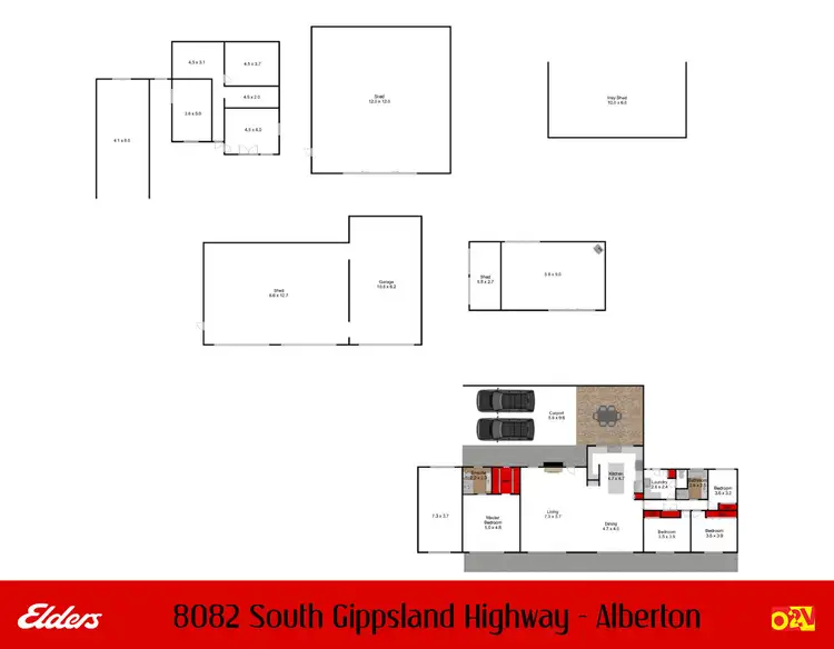 Floorplan of Homely rural property listing, 8082 South Gippsland Highway, Alberton VIC 3971