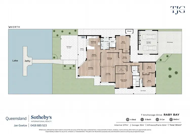 Floorplan of Homely house listing, 7 Anchorage Drive, Raby Bay QLD 4163