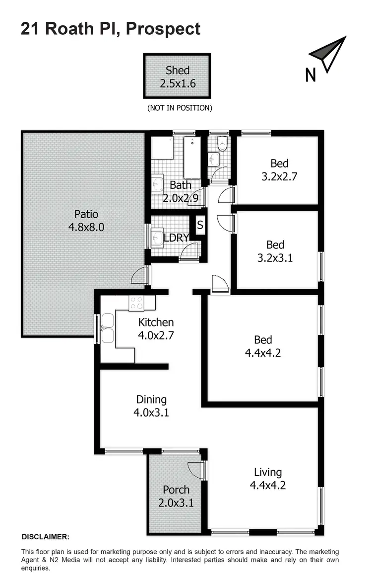 Floorplan of Homely house listing, 21 Roath Place, Prospect NSW 2148