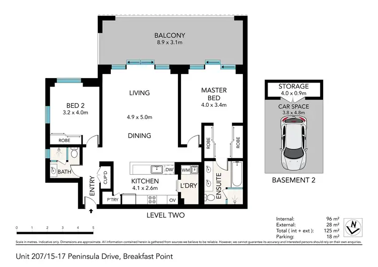 Floorplan of Homely apartment listing, 207/15-17 Peninsula Drive, Breakfast Point NSW 2137