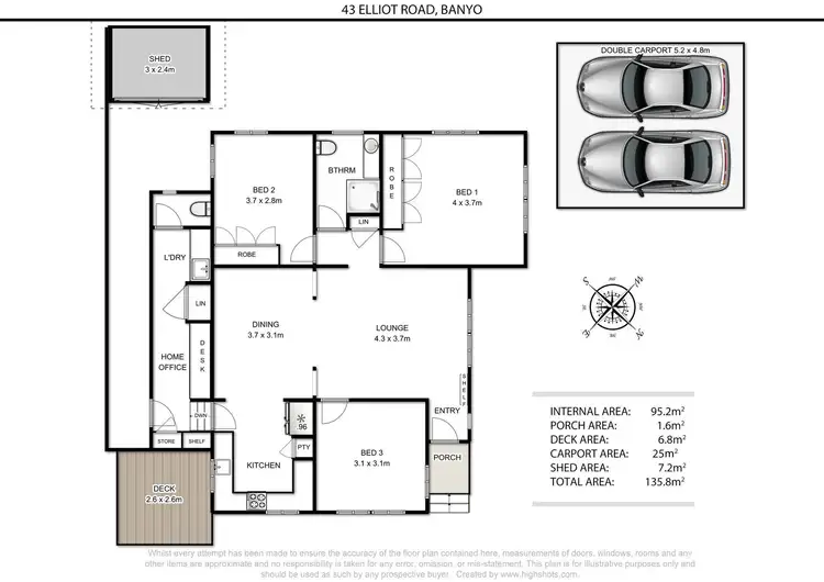 Floorplan of Homely house listing, 43 Elliott Road, Banyo QLD 4014