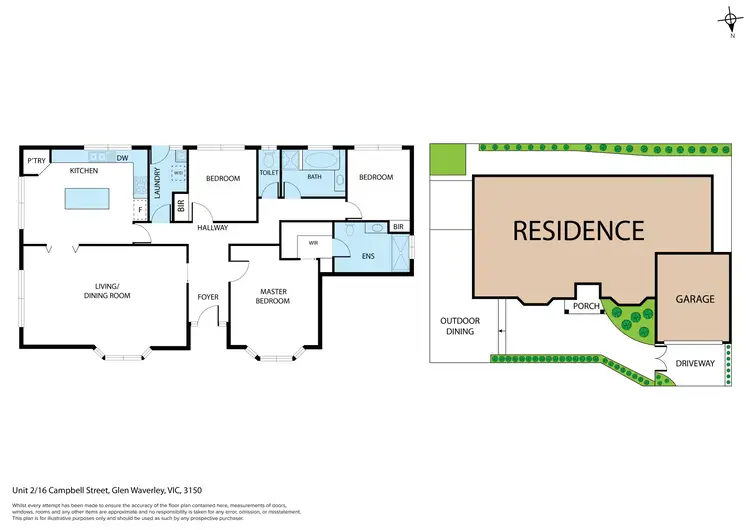 Floorplan of Homely villa listing, 2/16 Campbell Street, Glen Waverley VIC 3150