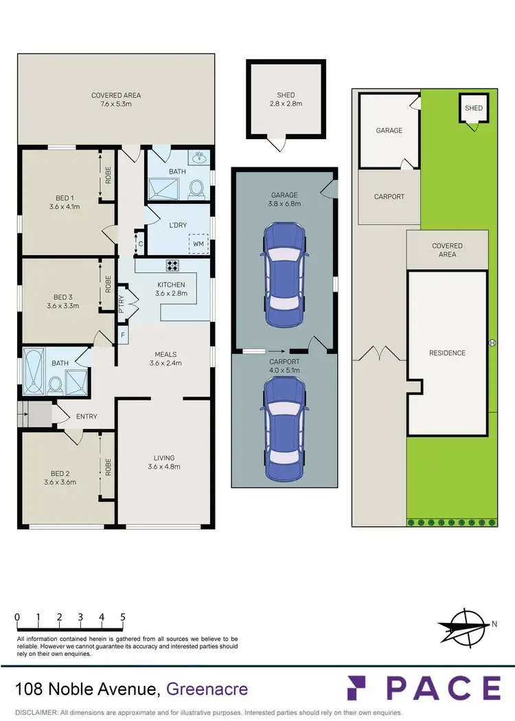 Floorplan of Homely house listing, 108 Noble Avenue, Greenacre NSW 2190