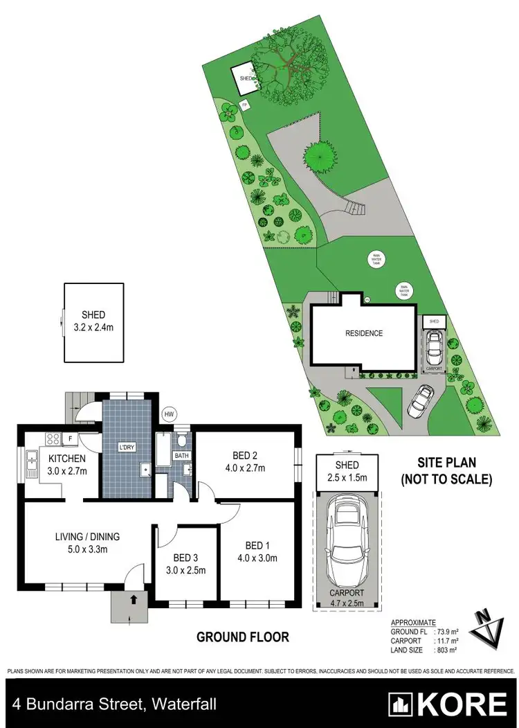 Floorplan of Homely house listing, 4 Bundarra Street, Waterfall NSW 2233
