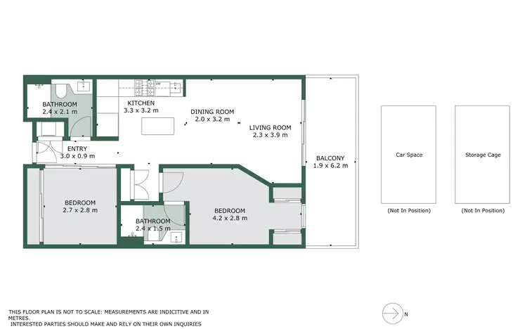 Floorplan of Homely apartment listing, 222/13 Acacia Place, Abbotsford VIC 3067