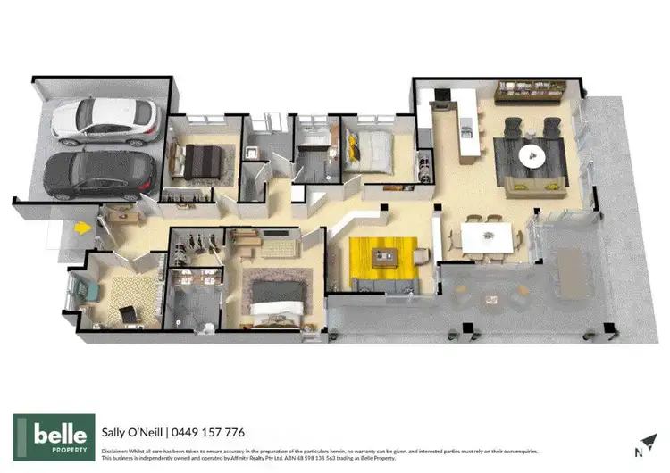 Floorplan of Homely house listing, 4/6-12 Monterey Keys Drive, Helensvale QLD 4212