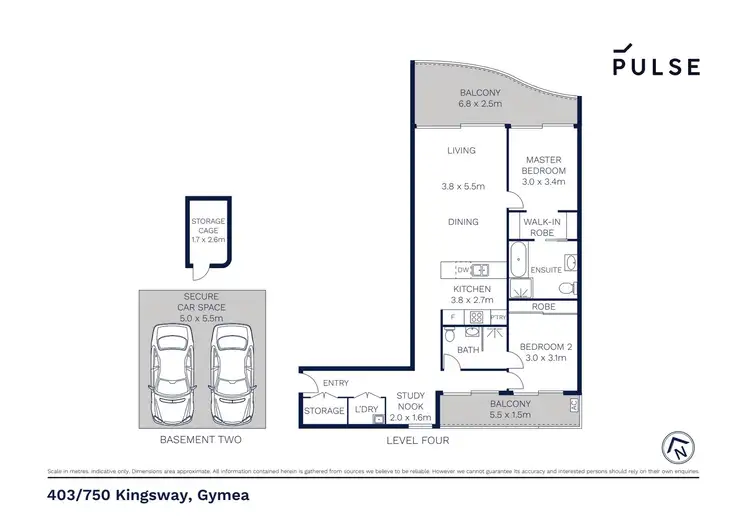 Floorplan of Homely unit listing, 503/750 Kingsway, Gymea NSW 2227