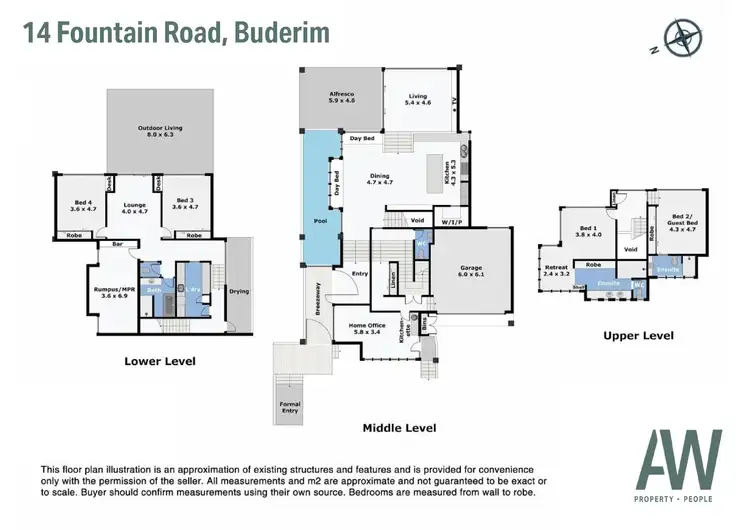 Floorplan of Homely house listing, 14 Fountain Road, Buderim QLD 4556