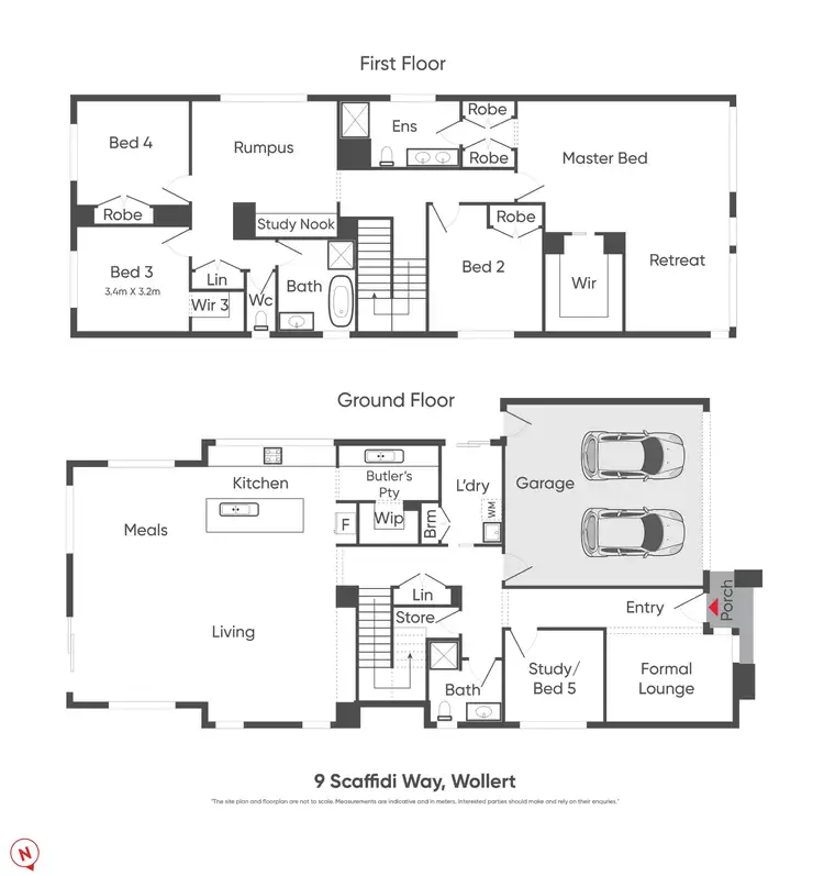 Floorplan of Homely house listing, 9 Scaffidi Way, Wollert VIC 3750